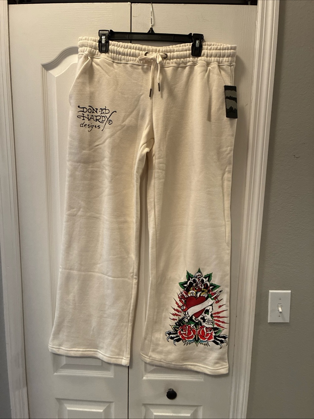 Ed hardy ladies sweat pants size XL